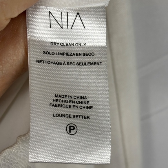 NIA Women Wide Leg Linen Elastic Waist Pants Sz S Beach Coastal Breathab… - Picture 7 of 13